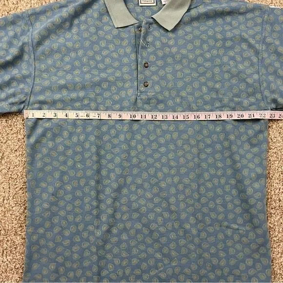 NWT Vintage Bugle Boy Paisley Golf Polo men's L - Picture 6 of 6